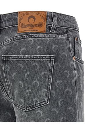 Jeans dritti in denim grigio MARINE SERRE | WPA128BCDEN0006GR90